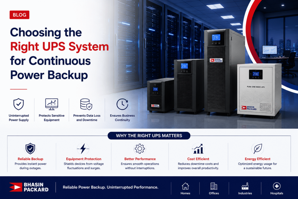 Choosing the Right UPS System for Continuous Power Backup